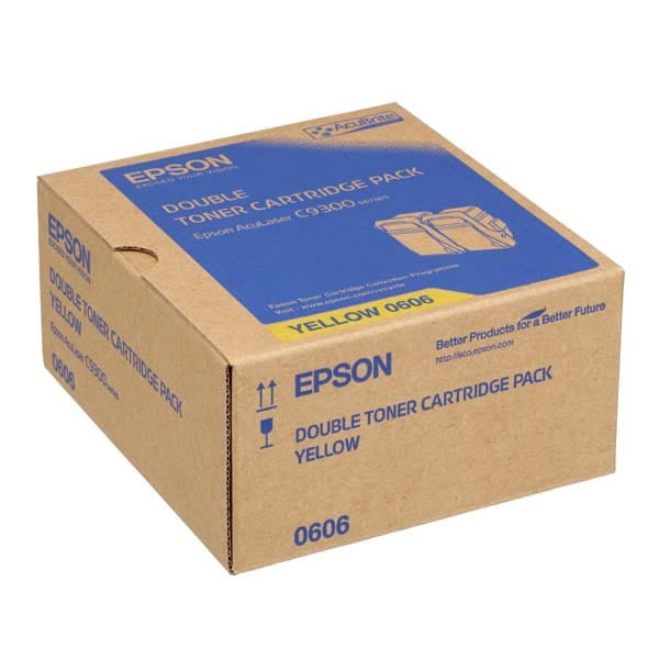 Epson oryginalny toner C13S050606, yellow, 15000s, Epson Aculaser C9300N, dual pack, O