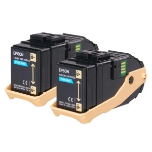 Epson oryginalny toner C13S050608, cyan, 15000s, dual pack