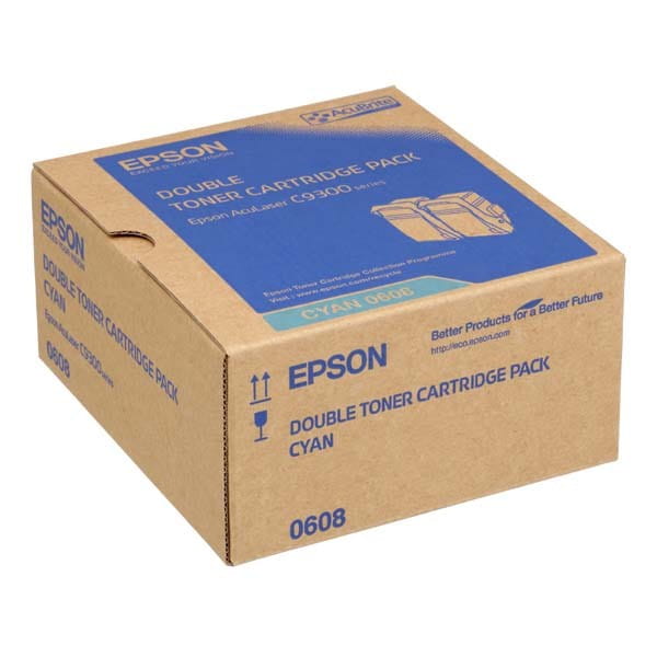 Epson oryginalny toner C13S050608, cyan, 15000s, Epson Aculaser C9300N, dual pack, O