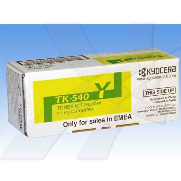 Kyocera oryginalny toner TK540Y, yellow, 4000s, 0T2HLAEU, Kyocera FS-C 5100DN, O
