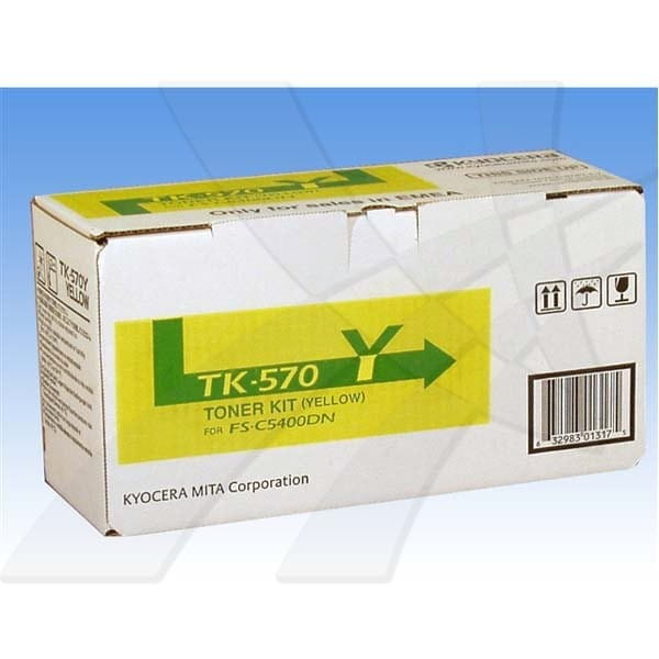 Kyocera oryginalny toner TK570Y, yellow, 12000s, 1T02HGAEU0, Kyocera FS-C 5400DN, O