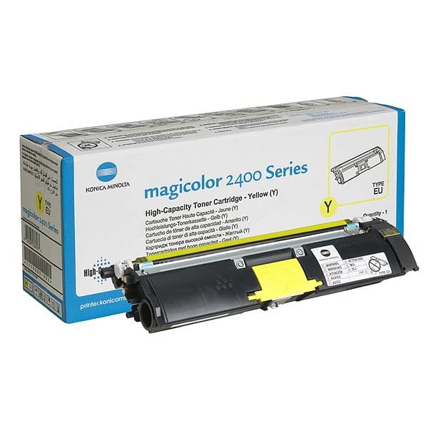 Konica Minolta oryginalny toner A00W132, yellow, 4500s, 1710-5890-05, z hologramem, Konica Minolta Magic Color 2400, 2430, 2450, 2