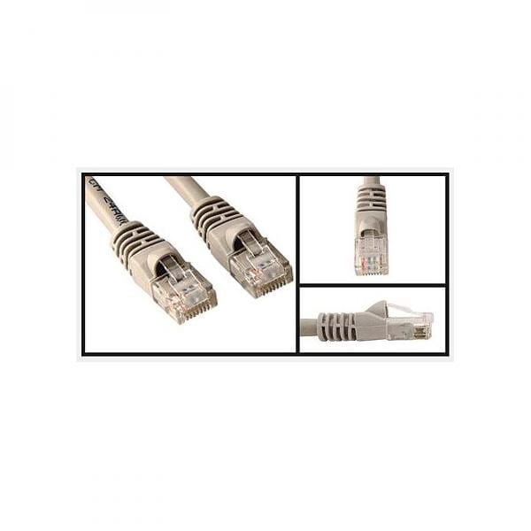 UTP patchcord, Cat.5e, RJ45 M-2m, nieekranowany, szary, Logo, LOGO bag