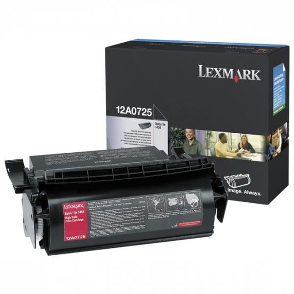 Lexmark oryginalny toner 12A0725, black, 23000s, Lexmark Optra SE-3455, O