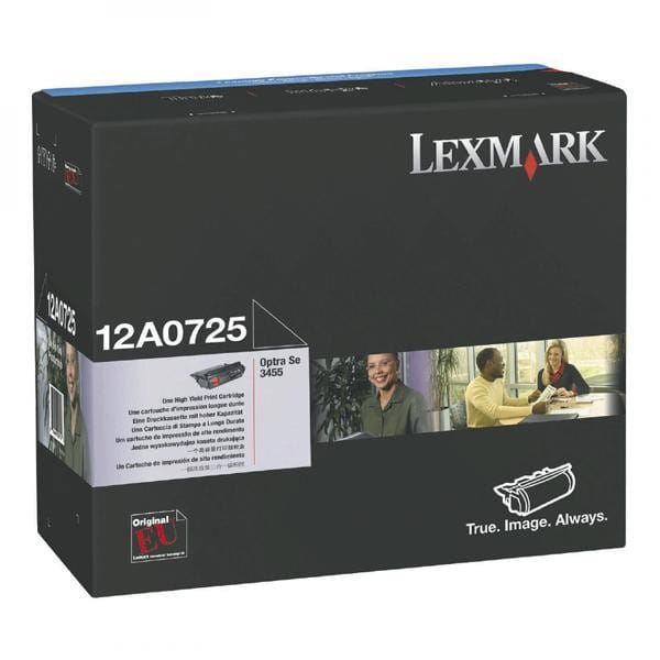 Lexmark oryginalny toner 12A0725, black, 23000s, Lexmark Optra SE-3455, O