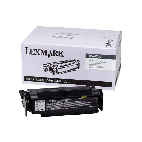 Lexmark oryginalny toner 12A4710, black, 6000s, return, Lexmark X422, O