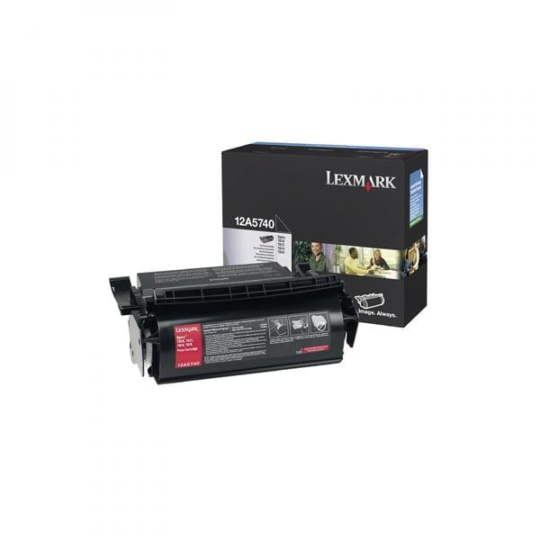 Lexmark oryginalny toner 12A5740, black, 10000s, Lexmark Optra T, T610, T612, T614, T616, O