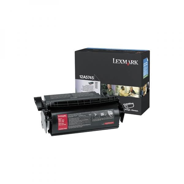 Lexmark oryginalny toner 12A5745, black, 25000s, Lexmark Optra T, T610, T612, T614, T616, O