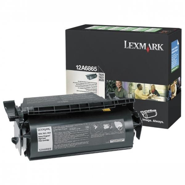 Lexmark oryginalny toner 12A6865, black, 30000s, return, Lexmark T620, X620e, T622, O