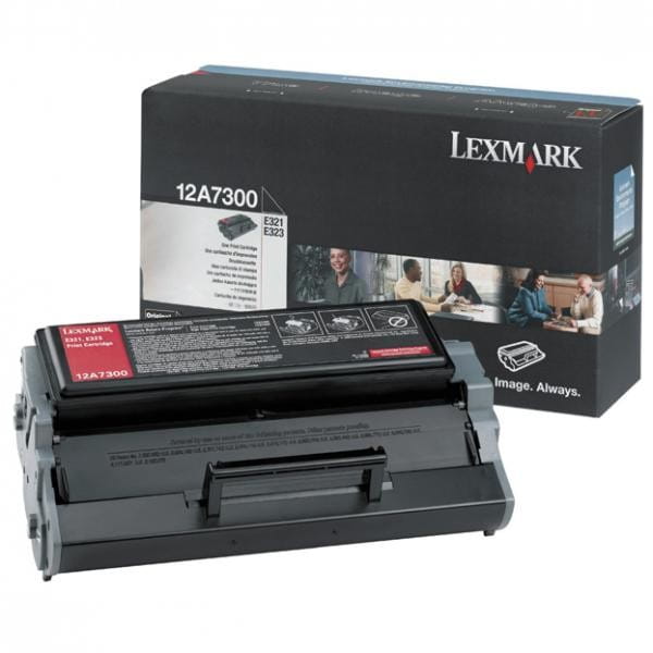 Lexmark oryginalny toner 12A7300, black, 3000s, Lexmark E321, E323, O