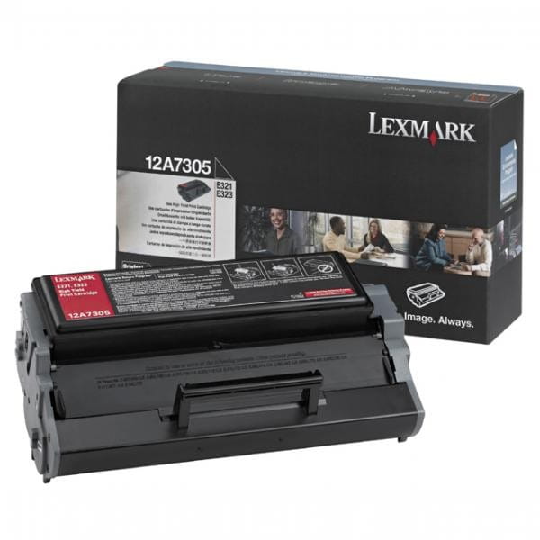 Lexmark oryginalny toner 12A7305, black, 6000s, Lexmark E321, E323, O