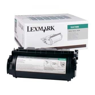 Lexmark oryginalny toner 12A7460, black, 5000s, return, Lexmark T630, T632, T634, X630, X632e, O