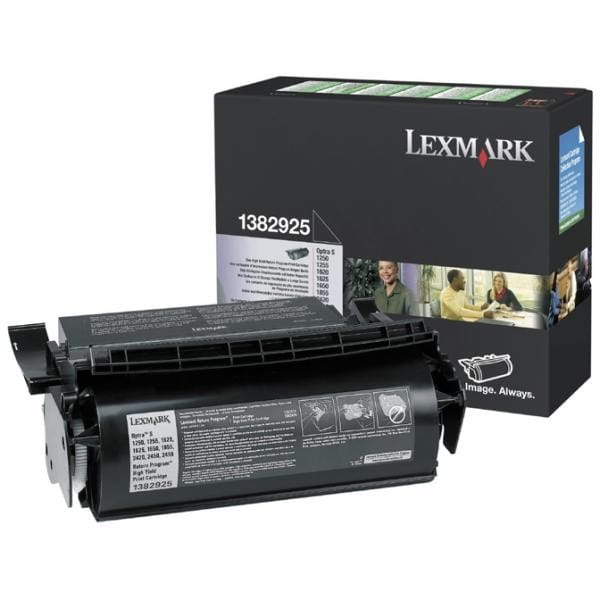 Lexmark oryginalny toner 1382925, black, 17600s, return, Lexmark Optra S 1250, 1620, 1855, 2420, O
