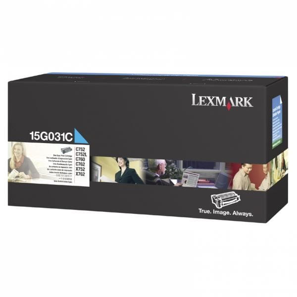 Lexmark oryginalny toner 15G031C, cyan, 6000s, Lexmark C752, C762, X752e, X762e, C752L, C760, O