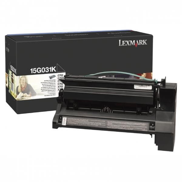 Lexmark oryginalny toner 15G031K, black, 6000s, Lexmark C752, C762, X752e, X762e, C752L, C760, O