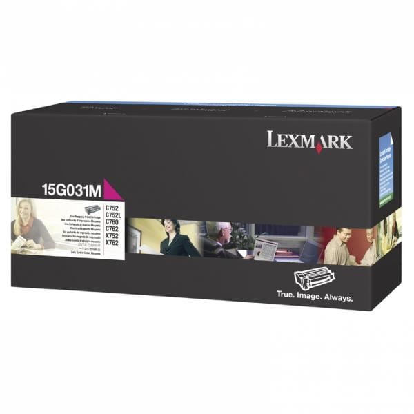 Lexmark oryginalny toner 15G031M, magenta, 6000s, Lexmark C752, C762, X752e, X762e, C752L, C760, O