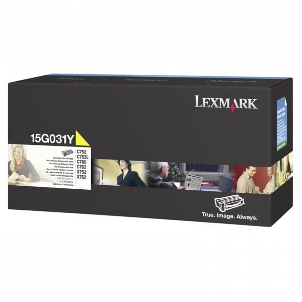Lexmark oryginalny toner 15G031Y, yellow, 6000s, Lexmark C752, C762, X752e, X762e, C752L, C760, O