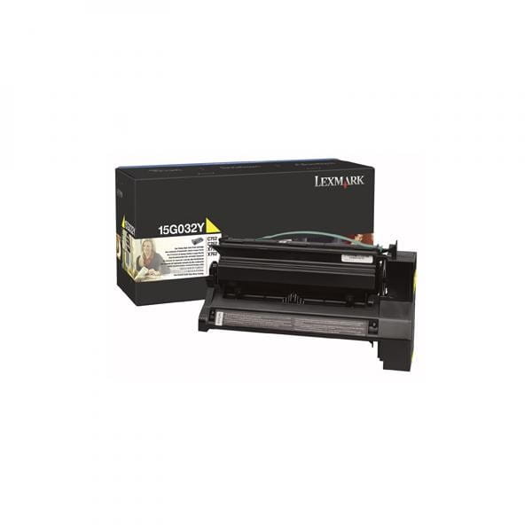 Lexmark oryginalny toner 15G032Y, yellow, 15000s, high capacity, Lexmark C752, C762, X752e, X762e, O