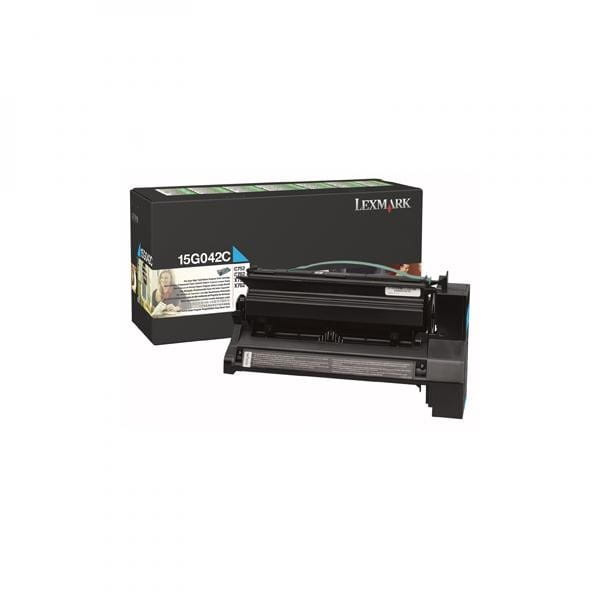 Lexmark oryginalny toner 15G042C, cyan, 15000s, return, Lexmark C752, C76x, O