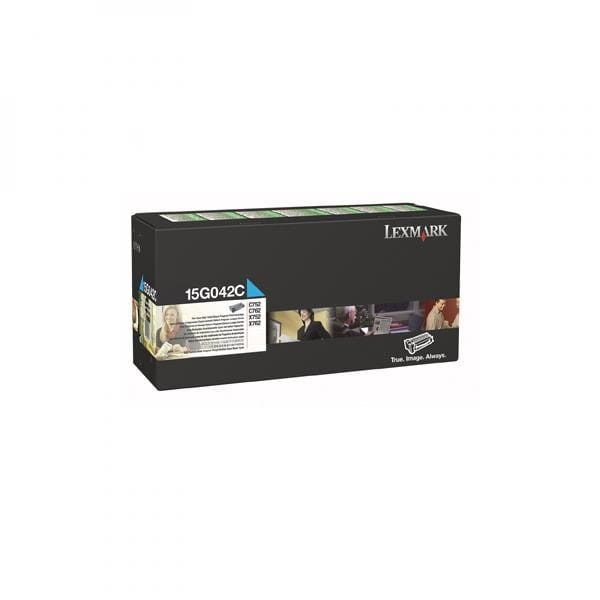 Lexmark oryginalny toner 15G042C, cyan, 15000s, return, Lexmark C752, C76x, O