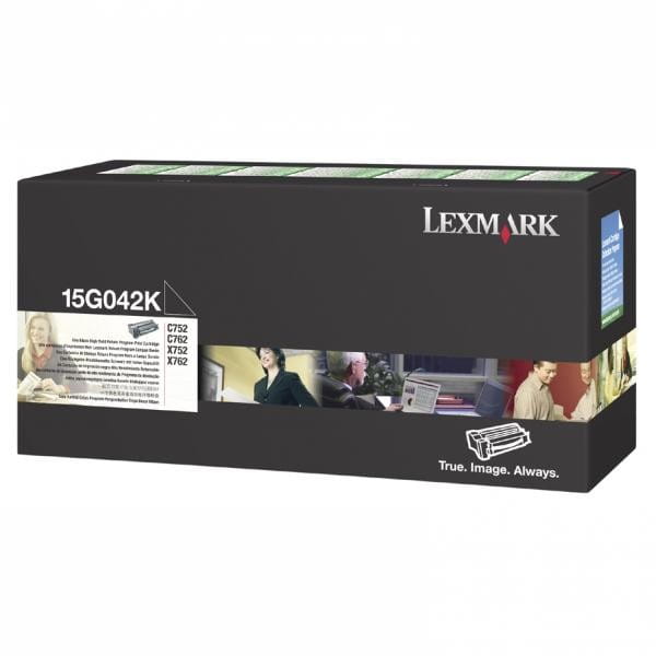 Lexmark oryginalny toner 15G042K, black, 15000s, return, Lexmark C752, C76x, O