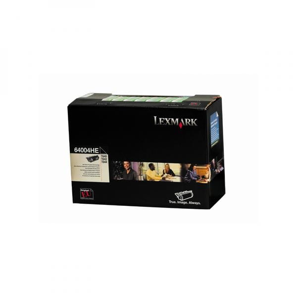 Lexmark oryginalny toner 64004HE, black, 21000s, naklejane etykiety, return, Lexmark T640, T642, T644, O