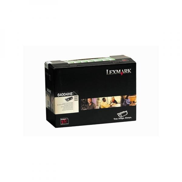Lexmark oryginalny toner 64004HE, black, 21000s, naklejane etykiety, return, Lexmark T640, T642, T644, O