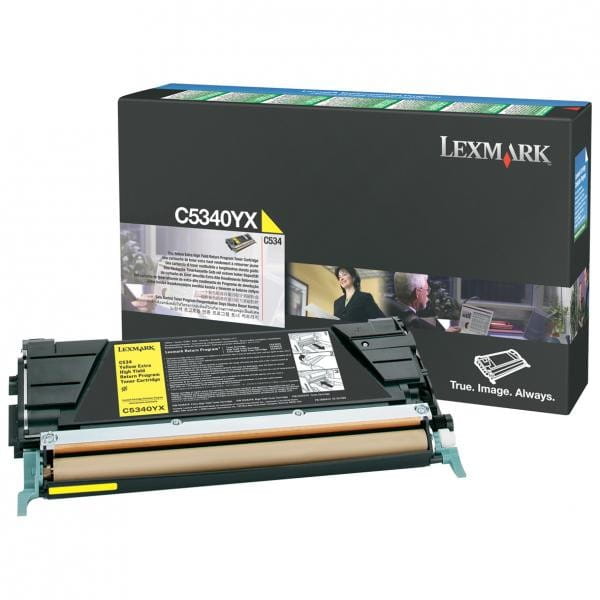 Lexmark oryginalny toner C5340YX, yellow, 7000s, return, Lexmark C534x, O