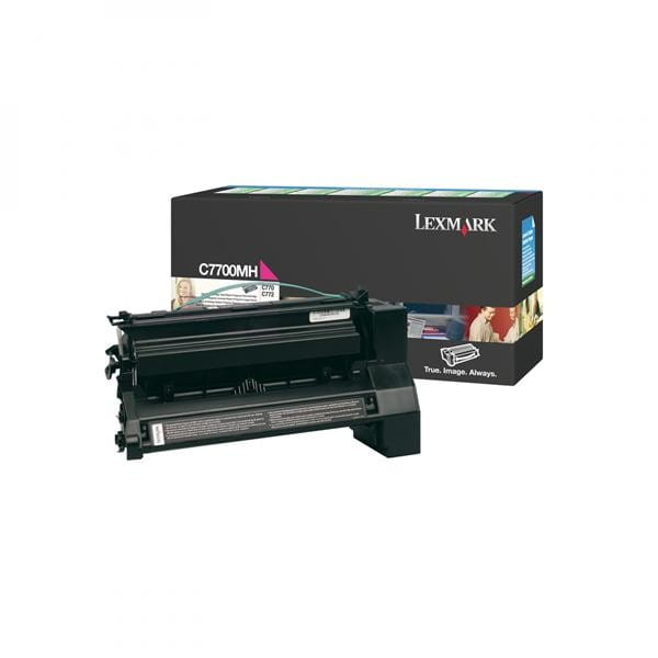 Lexmark oryginalny toner C7700MH, magenta, 10000s, return, Lexmark C770, C772, O