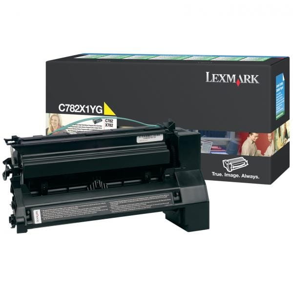 Lexmark oryginalny toner C782X1YG, yellow, 15000s, return, Lexmark C782, O