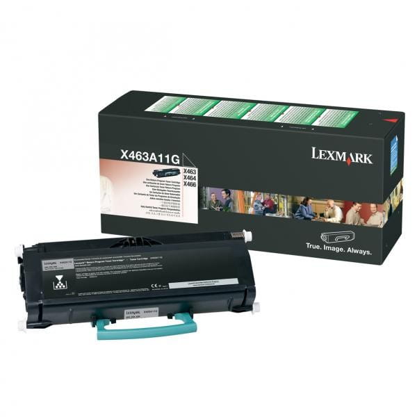 Lexmark oryginalny toner X463A11G, black, 3500s, return, Lexmark X463, O