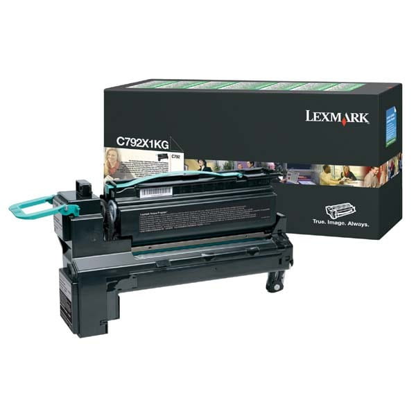 Lexmark oryginalny toner C792X1KG, black, 20000s, extra duża pojemność, return, Lexmark C792de, C792e, C792dhe, C792dte, O