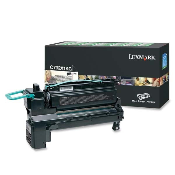 Lexmark oryginalny toner C792X1KG, black, 20000s, extra duża pojemność, return, Lexmark C792de, C792e, C792dhe, C792dte, O