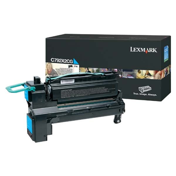 Lexmark oryginalny toner C792X2CG, cyan, 20000s, extra duża pojemność, Lexmark C792de, C792e, C792dhe, C792dte, O
