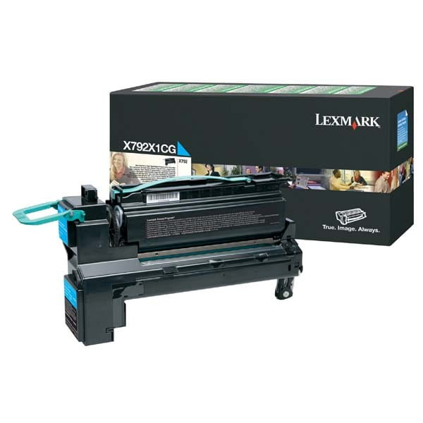 Lexmark oryginalny toner X792X1CG, cyan, 20000s, return, Lexmark X792 serie, O