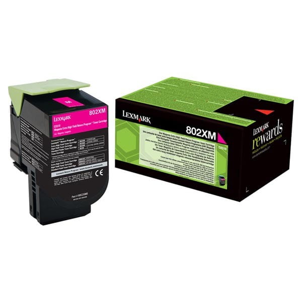 Lexmark oryginalny toner 80C2XM0, magenta, 4000s, extra duża pojemność, return, Lexmark CX510de, CX510dhe, CX510dthe, O