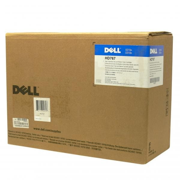 Dell oryginalny toner 595-10011, black, 20000s, HD767, UG219, high capacity, return, Dell 5210N, 5310N, O