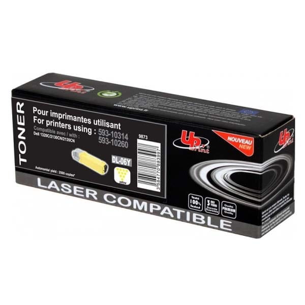 UPrint kompatybilny toner z 593-10314, yellow, 2500s, D.2130Y, high capacity, dla Dell 2130CN, UPrint