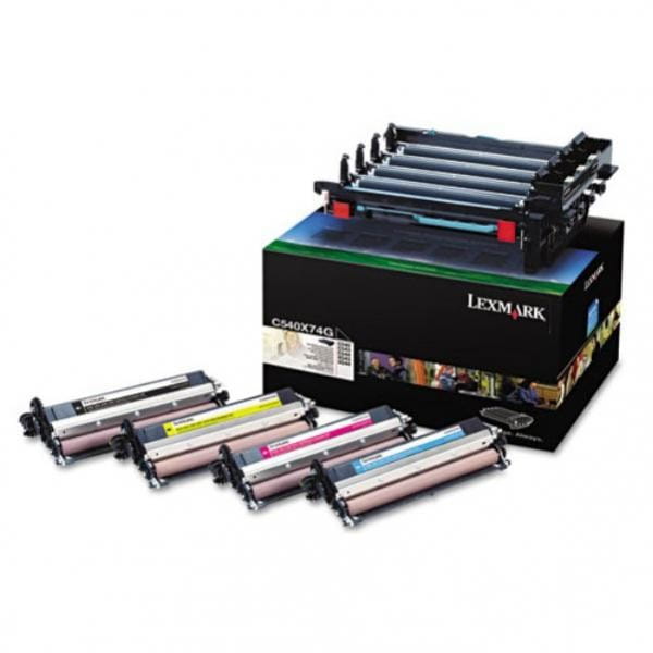 Lexmark oryginalny bęben C540X74G, black/color, 30000s, unit + CMYK developer, Lexmark C543, C544, X543, X544