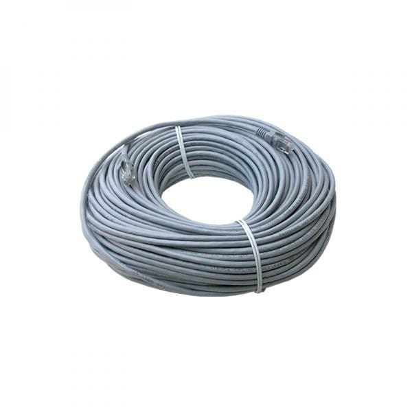 UTP patchcord, Cat.5e, RJ45 M-50m, nieekranowany, szary, economy