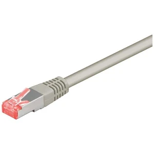 Przewód LAN S/FTP patchcord, Cat.6, RJ45 M - RJ45 M, 10 m, chroniony, LSOH, szary, economy