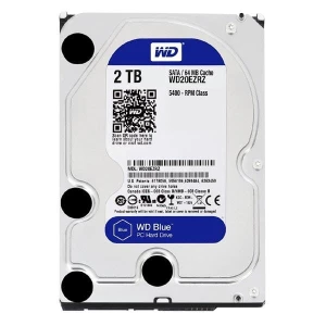 Western Digital wewnętrzny dysk twardy, WD Blue, 3.5", SATA III, 2TB, 2000GB, WD20EZRZ