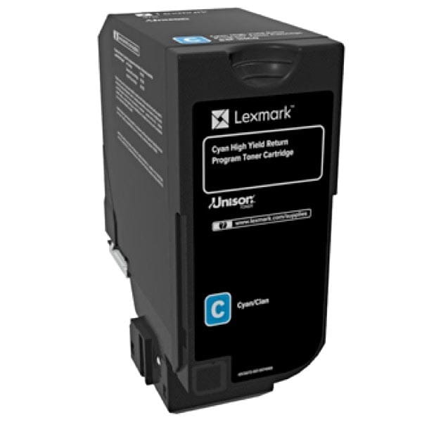 Lexmark oryginalny toner 84C2HC0, cyan, 16000s, return, Lexmark CX725de, CX725dhe, CX725dthe, O
