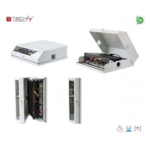 Szafa wisząca TechlyPro 19" 3U+6U płaska, szara