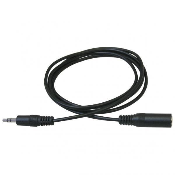 Kabel Jack (3,5mm) M- Jack (3,5mm) F, 3m, czarna, Logo