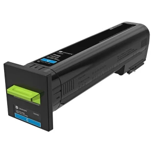 Lexmark oryginalny toner 72K0X20, cyan, 22000s