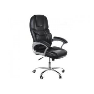 Fotel biurowy GreenBlue GB182 ergonomiczny Luxury, obicie ekoskóra, stopa chromowana