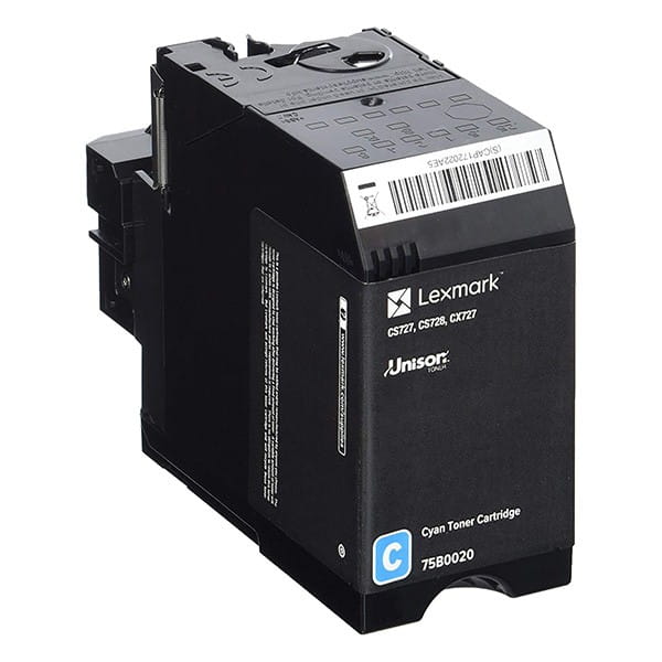 Lexmark oryginalny toner 75B0020, cyan, 10000s, high capacity, Lexmark CS727, CS728, CX727, O
