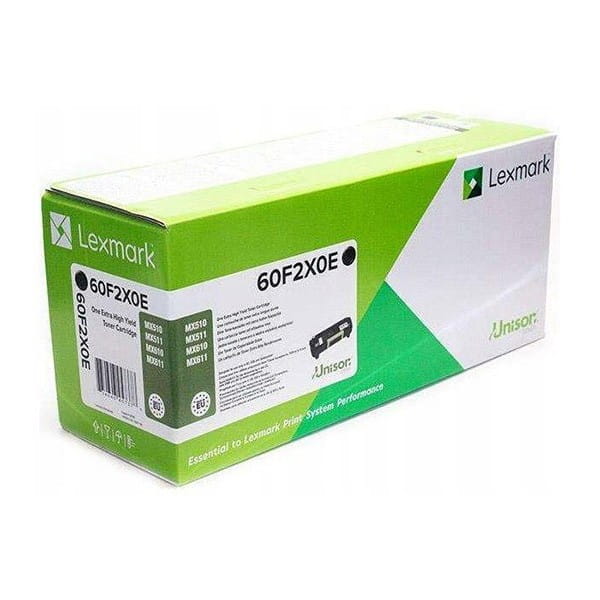 Lexmark oryginalny toner 60F2X0E, black, 20000s, 602XE, extra duża pojemność, return, Lexmark MX510de,MX511 Series,MX610de,MX611 S