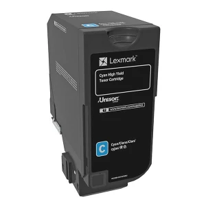 Lexmark oryginalny toner 74C0H20, cyan, 12000s, high capacity